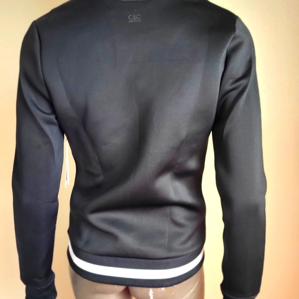 288. NWT C&C California Black Jacket Size XS - Picture 2 of 5